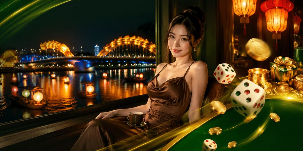 Người dùng Đà Nẵng sử dụng điện thoại xem kết quả xổ số trong quán cà phê buổi sáng