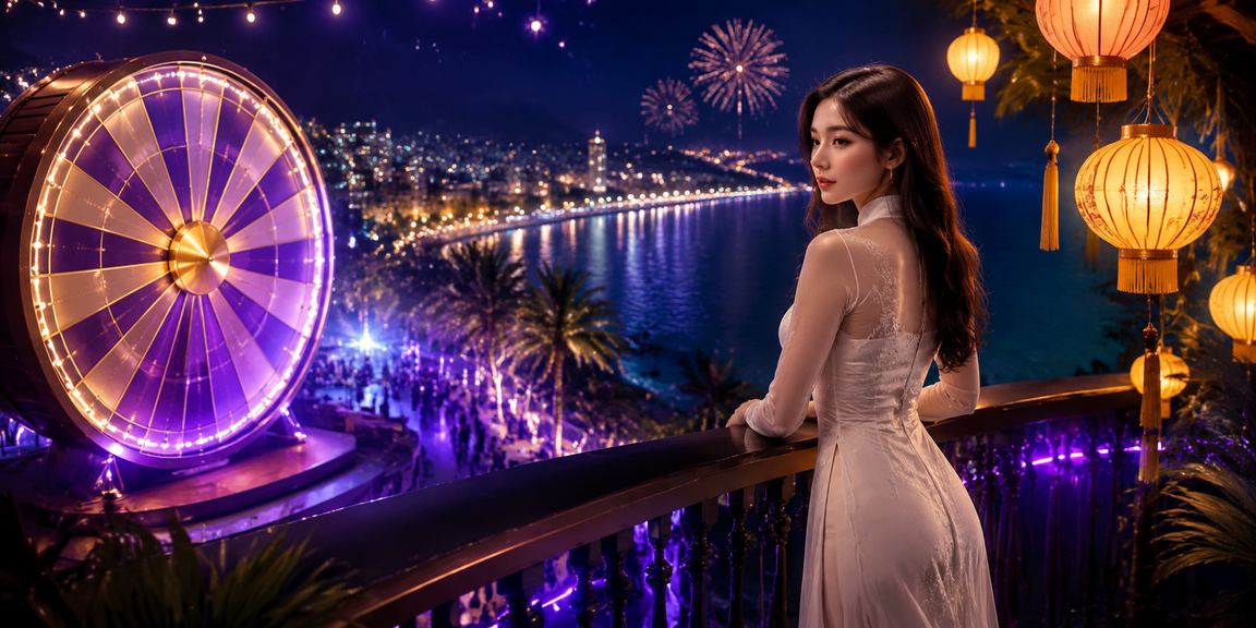 Lucky draw tại Hội An với trang phục áo dài truyền thống và không khí lễ hội